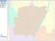 Fountain Valley <br /> Wall Map <br /> Color Cast Style 2025 Map