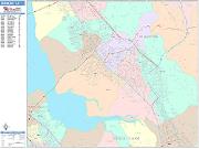 Fremont <br /> Wall Map <br /> Color Cast Style 2025 Map