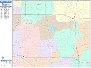 Fullerton <br /> Wall Map <br /> Color Cast Style 2025 Map