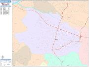 Hacienda Heights <br /> Wall Map <br /> Color Cast Style 2025 Map