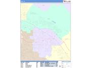 Indio <br /> Wall Map <br /> Color Cast Style 2025 Map
