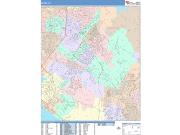 Irvine <br /> Wall Map <br /> Color Cast Style 2025 Map