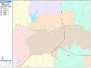 La Mesa <br /> Wall Map <br /> Color Cast Style 2025 Map