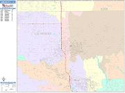 Lancaster <br /> Wall Map <br /> Color Cast Style 2025 Map