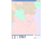 Menifee <br /> Wall Map <br /> Color Cast Style 2025 Map