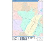 Montebello <br /> Wall Map <br /> Color Cast Style 2025 Map