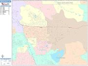 Moreno Valley <br /> Wall Map <br /> Color Cast Style 2025 Map
