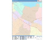 Mountain View <br /> Wall Map <br /> Color Cast Style 2025 Map