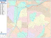Orange <br /> Wall Map <br /> Color Cast Style 2025 Map