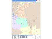 Rancho Cordova <br /> Wall Map <br /> Color Cast Style 2025 Map