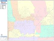 Rancho Cucamonga <br /> Wall Map <br /> Color Cast Style 2025 Map