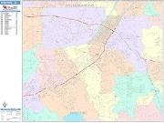 Riverside <br /> Wall Map <br /> Color Cast Style 2025 Map