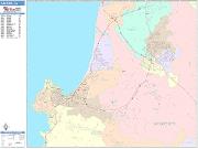 Salinas <br /> Wall Map <br /> Color Cast Style 2025 Map