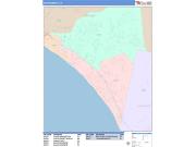 San Clemente <br /> Wall Map <br /> Color Cast Style 2025 Map