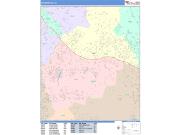 San Marcos <br /> Wall Map <br /> Color Cast Style 2025 Map