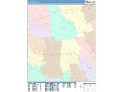 Santa Clara <br /> Wall Map <br /> Color Cast Style 2025 Map