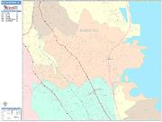 South San Francisco <br /> Wall Map <br /> Color Cast Style 2025 Map