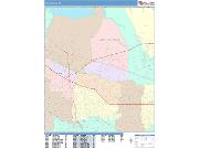 Sunnyvale <br /> Wall Map <br /> Color Cast Style 2025 Map