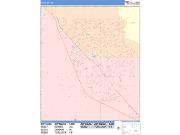 Turlock <br /> Wall Map <br /> Color Cast Style 2025 Map