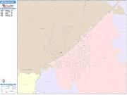 Vacaville <br /> Wall Map <br /> Color Cast Style 2025 Map