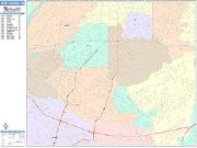 West Covina <br /> Wall Map <br /> Color Cast Style 2025 Map