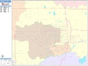 Greeley <br /> Wall Map <br /> Color Cast Style 2025 Map