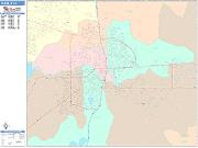 Pueblo <br /> Wall Map <br /> Color Cast Style 2025 Map