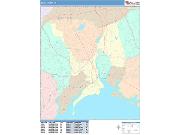 Bridgeport <br /> Wall Map <br /> Color Cast Style 2025 Map