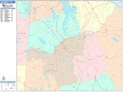 Danbury <br /> Wall Map <br /> Color Cast Style 2025 Map