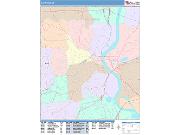 Hartford <br /> Wall Map <br /> Color Cast Style 2025 Map