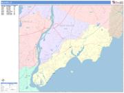 Milford <br /> Wall Map <br /> Color Cast Style 2025 Map