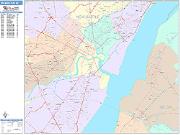 Wilmington <br /> Wall Map <br /> Color Cast Style 2025 Map
