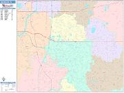 Brandon <br /> Wall Map <br /> Color Cast Style 2025 Map