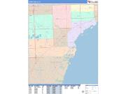 Coral Gables <br /> Wall Map <br /> Color Cast Style 2025 Map