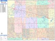 Davie <br /> Wall Map <br /> Color Cast Style 2025 Map