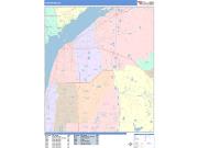 Fort Myers <br /> Wall Map <br /> Color Cast Style 2025 Map