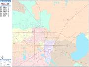 Gainesville <br /> Wall Map <br /> Color Cast Style 2025 Map