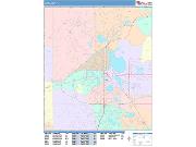 Lakeland <br /> Wall Map <br /> Color Cast Style 2025 Map