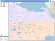 Sanford <br /> Wall Map <br /> Color Cast Style 2025 Map