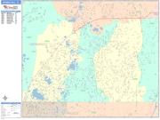Spring Hill <br /> Wall Map <br /> Color Cast Style 2025 Map