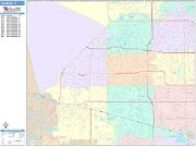 Sunrise <br /> Wall Map <br /> Color Cast Style 2025 Map