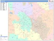 Athens <br /> Wall Map <br /> Color Cast Style 2025 Map