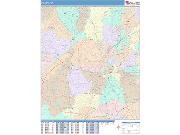 Atlanta <br /> Wall Map <br /> Color Cast Style 2025 Map