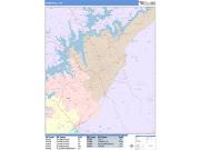 Gainesville <br /> Wall Map <br /> Color Cast Style 2025 Map