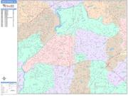 Sandy Springs <br /> Wall Map <br /> Color Cast Style 2025 Map