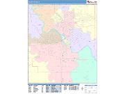 Cedar Rapids <br /> Wall Map <br /> Color Cast Style 2025 Map