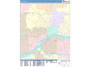 Davenport <br /> Wall Map <br /> Color Cast Style 2025 Map