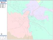 Iowa City <br /> Wall Map <br /> Color Cast Style 2025 Map