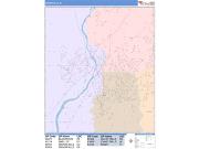 Idaho Falls <br /> Wall Map <br /> Color Cast Style 2025 Map