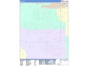 Meridian <br /> Wall Map <br /> Color Cast Style 2025 Map